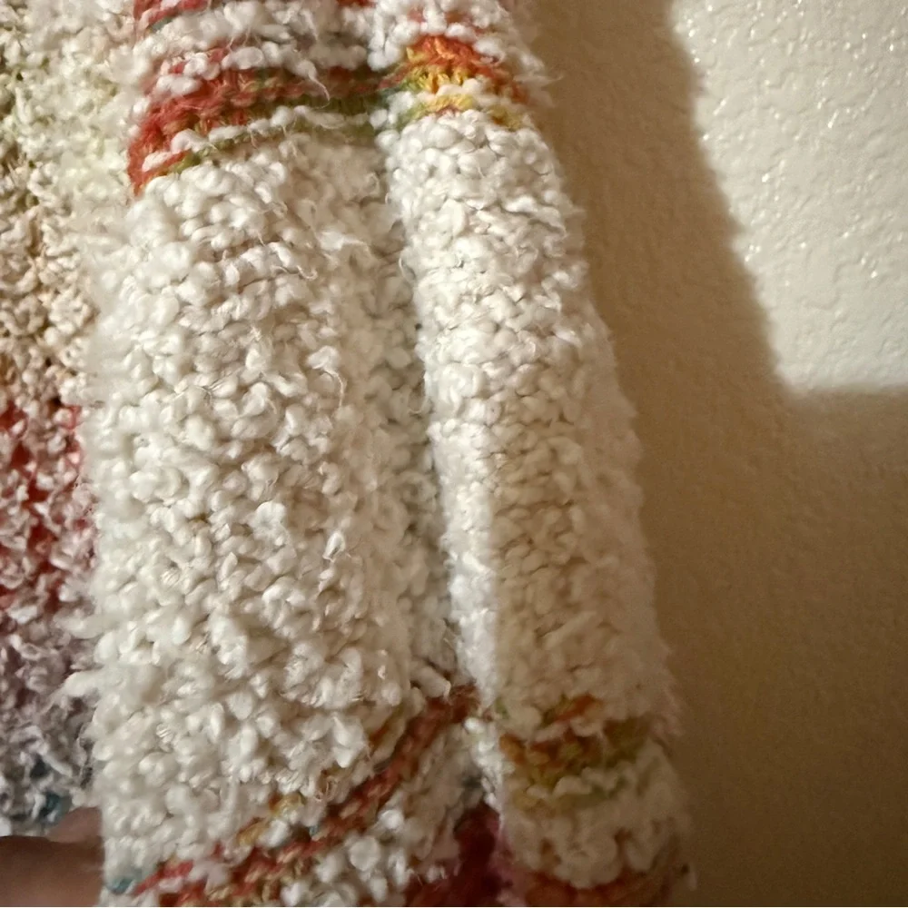Free‎ People Sit Next to Me Multicolor Knit Hoodie Sz XS